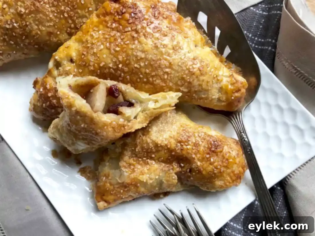 Super Easy Pear & Cranberry Turnovers