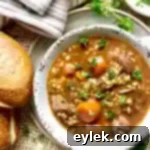 Hearty Slow Cooker Beef and Barley Stew 3 slow cooker beef & barley stew