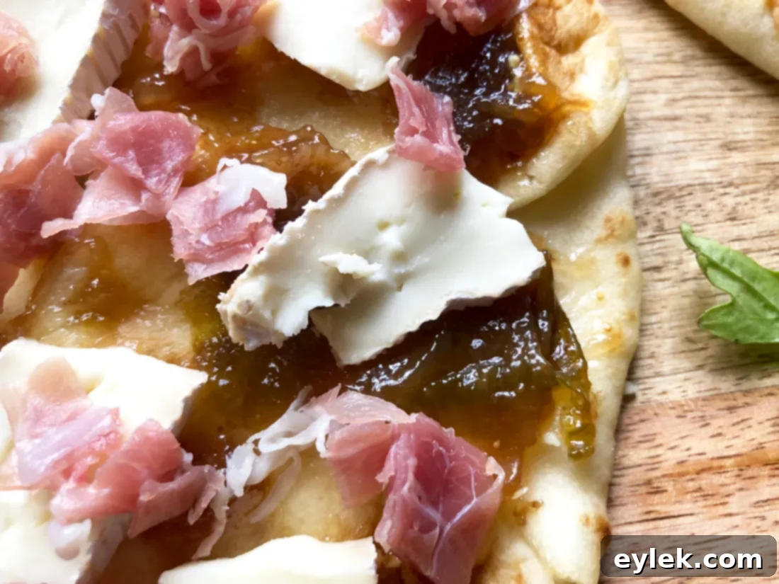 fig & prosciutto naan flatbread