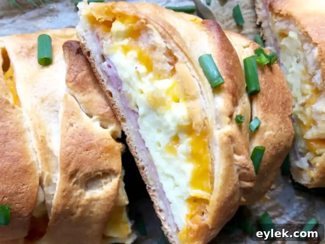 Serving slices of braided breakfast loaf