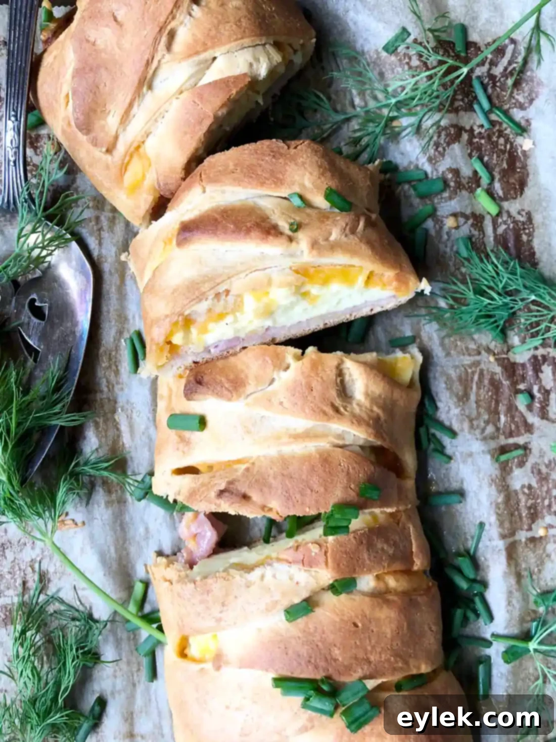 Quick & Easy Braided Breakfast Loaf served