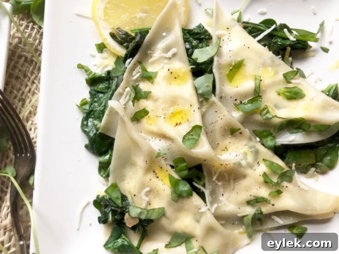 basil & ricotta ravioli
