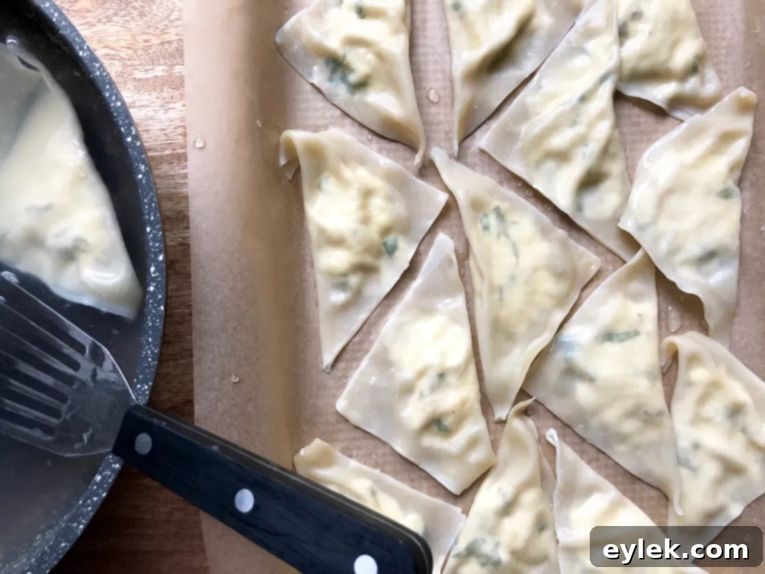 basil & ricotta ravioli