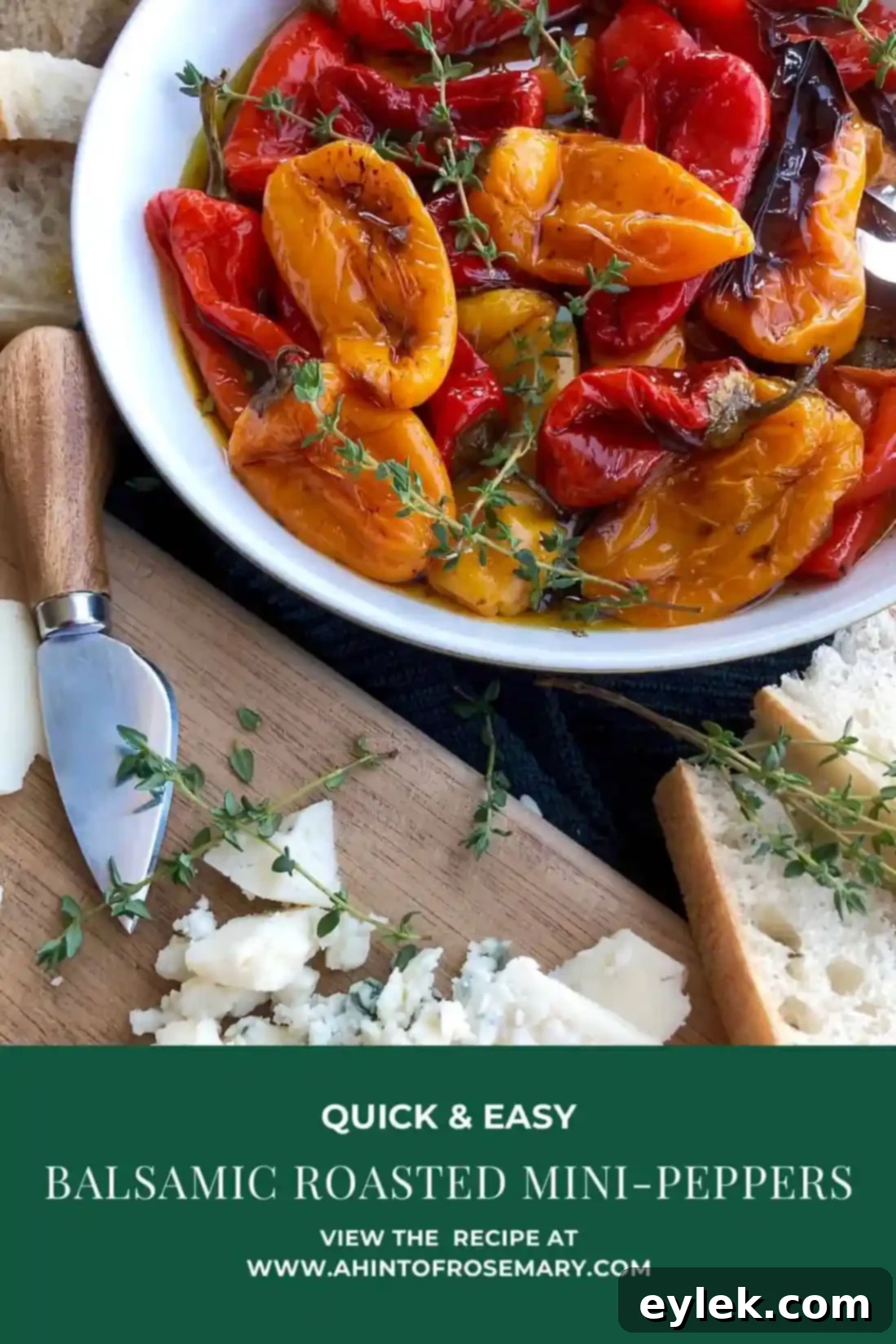 balsamic roasted mini-peppers