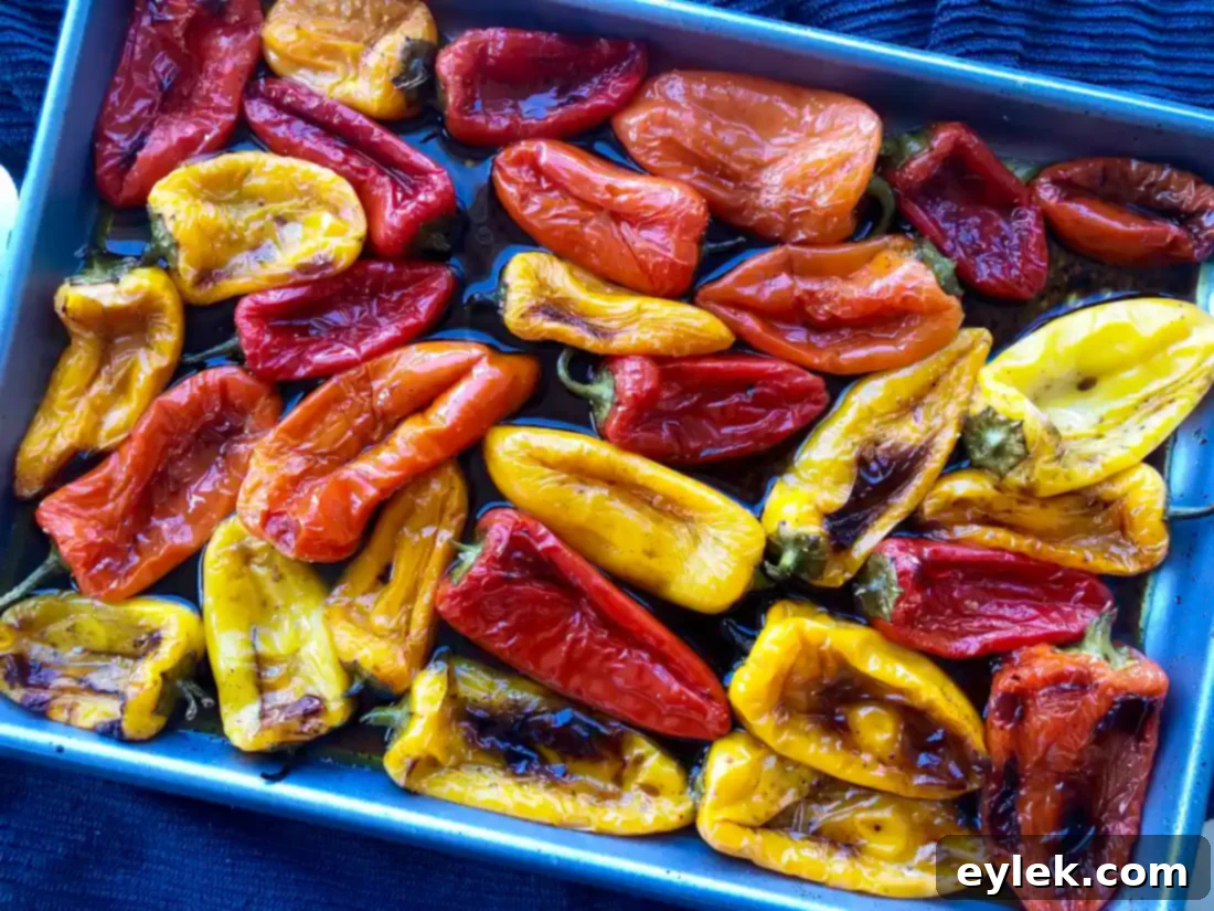 balsamic roasted mini-peppers