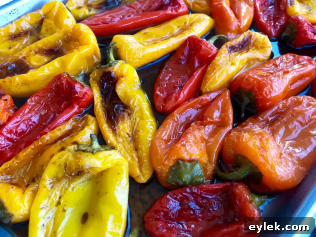 balsamic roasted mini-peppers