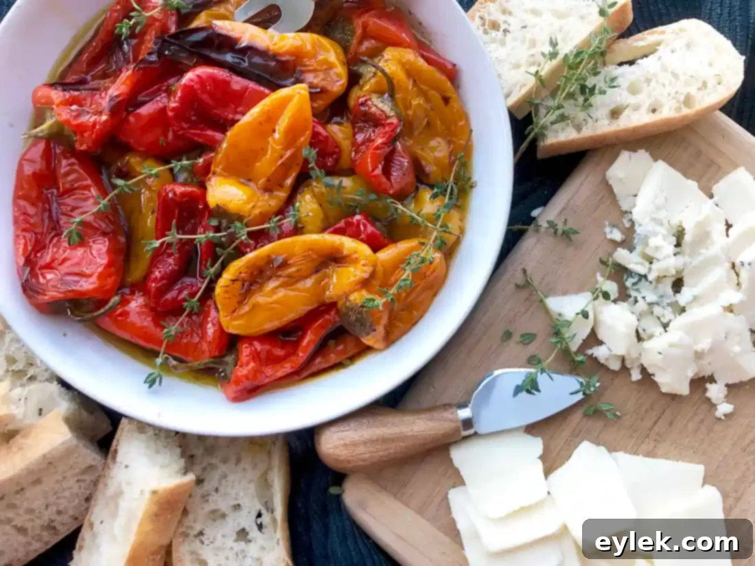 balsamic roasted mini-peppers