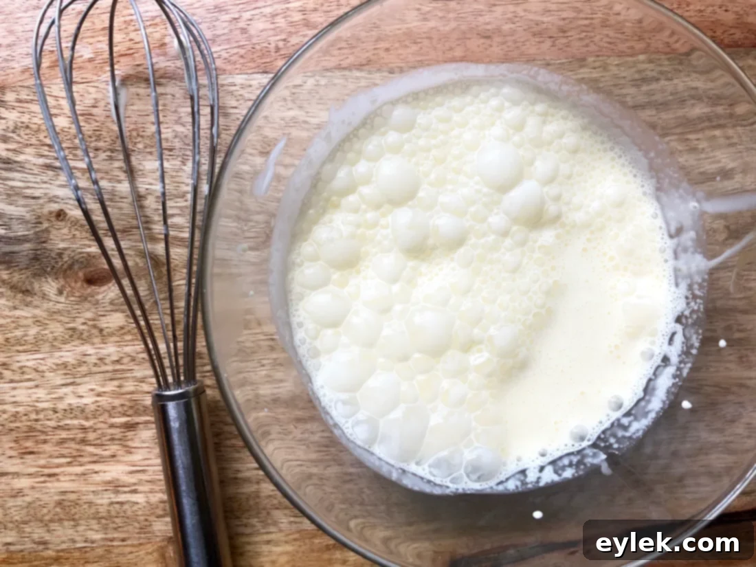 Dry ingredients for chocolate shortcakes in a bowl