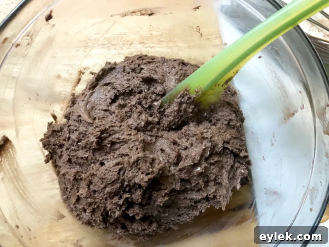 Shortcake dough being kneaded by hand