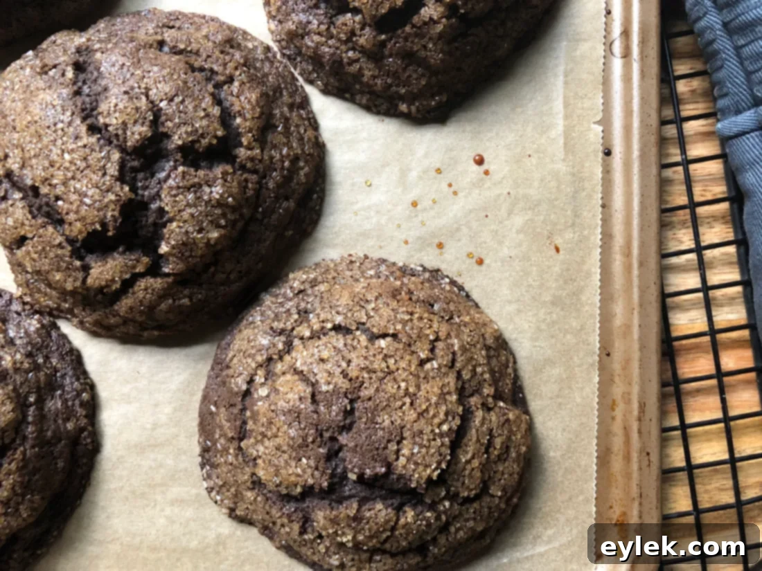 Baked chocolate shortcakes fresh out of the oven