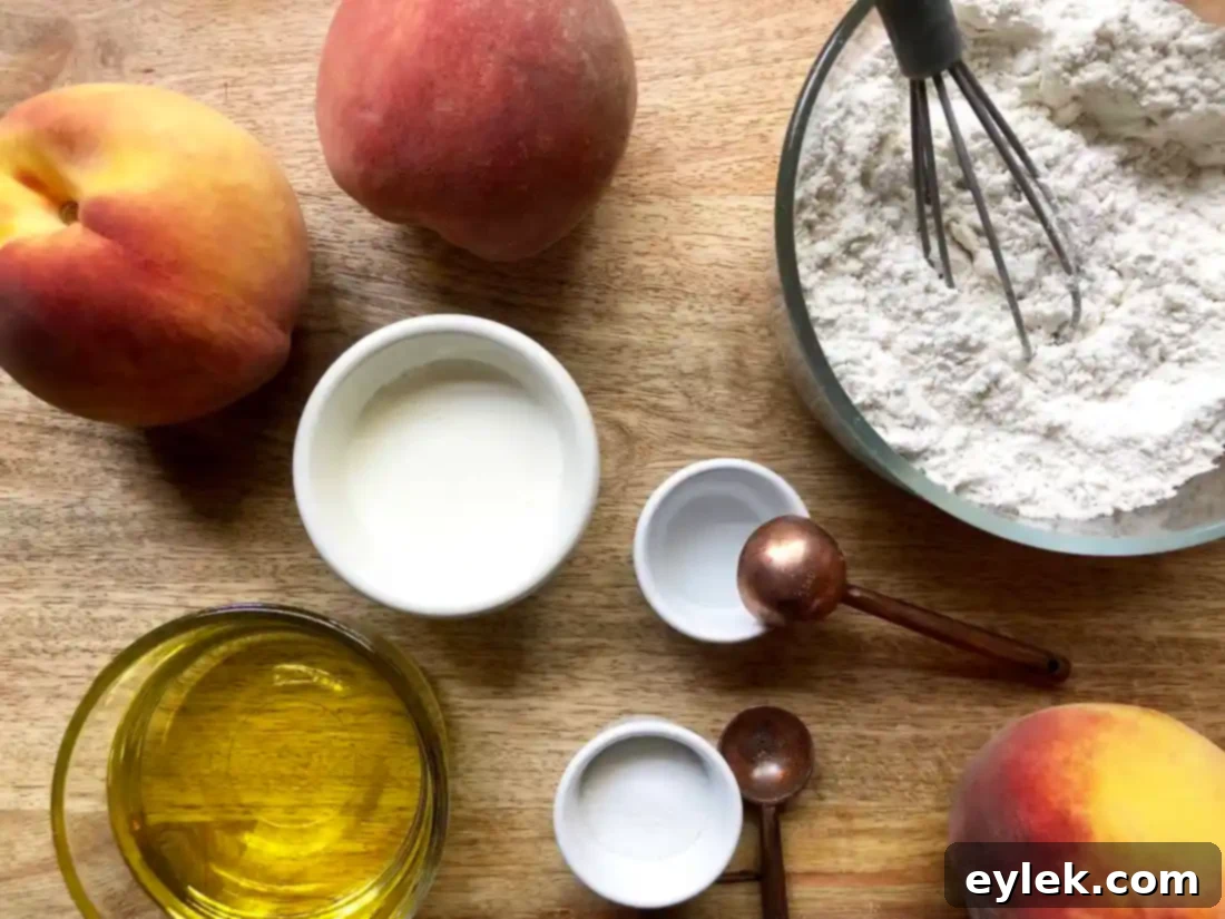 Delicious Gluten-Free or Classic Peach Tart with a golden crust and juicy peaches