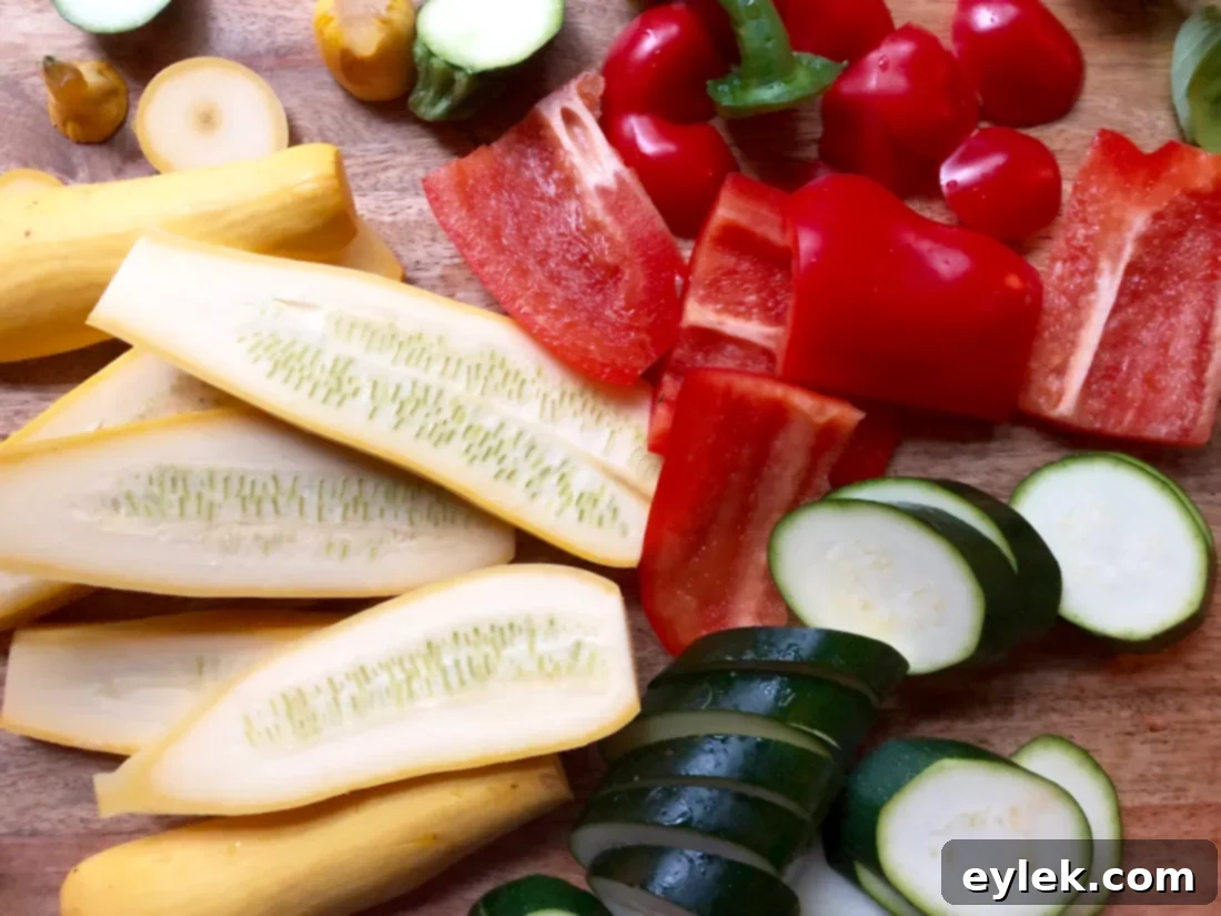 marinated tomato & grilled veggie cheese board