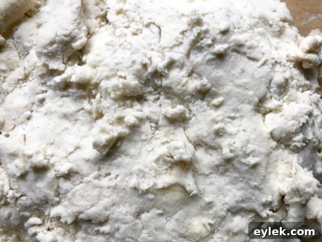 folding gluten-free pie dough