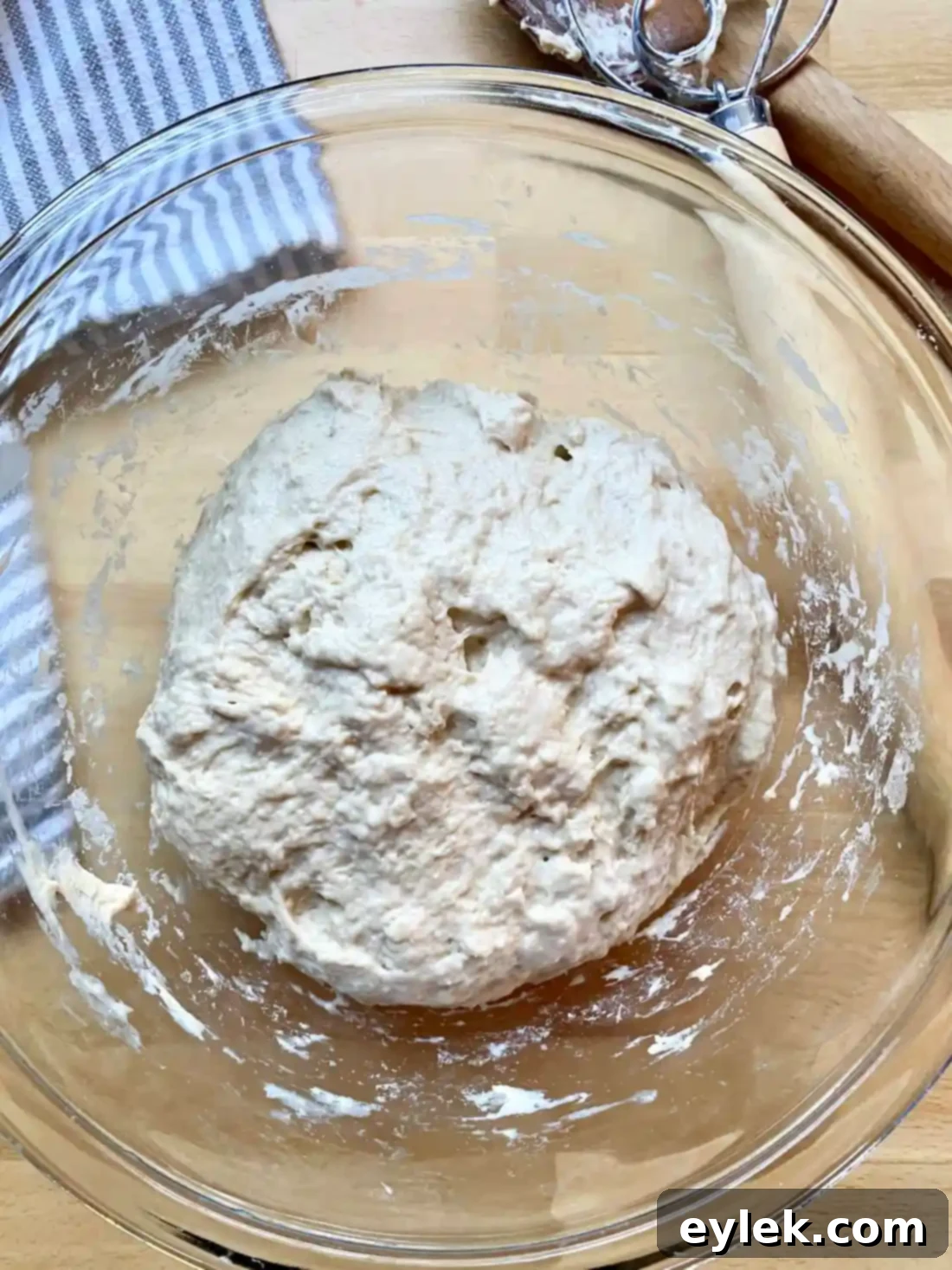 Zesty Olive Thyme Loaf 6 Olive Bread with Lemon & Thyme ingredients ready to add