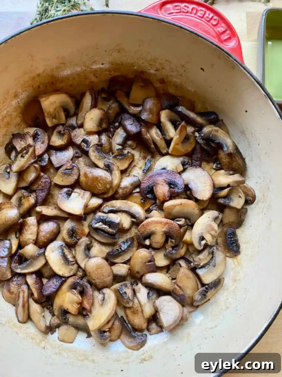Rich and Flavorful Mushroom Burgundy
Rich & Flavorful Mushroom Bourguignon - A Hearty Vegan Delight 8 Transferring Caramelized Mushrooms