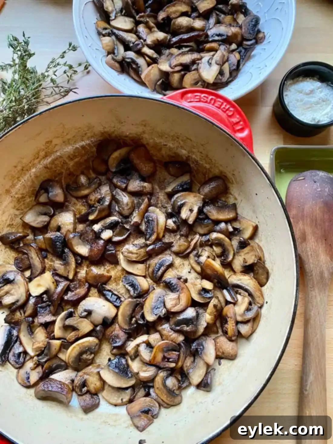 Rich and Flavorful Mushroom Burgundy
Rich & Flavorful Mushroom Bourguignon - A Hearty Vegan Delight 9 Adding Flour to Mushrooms