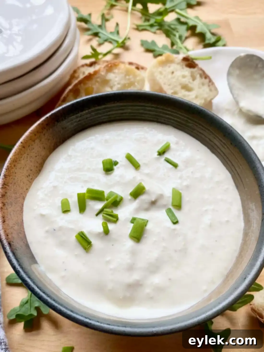Creamy Horseradish Delight 6 Garnishing Horseradish Dip with Chives