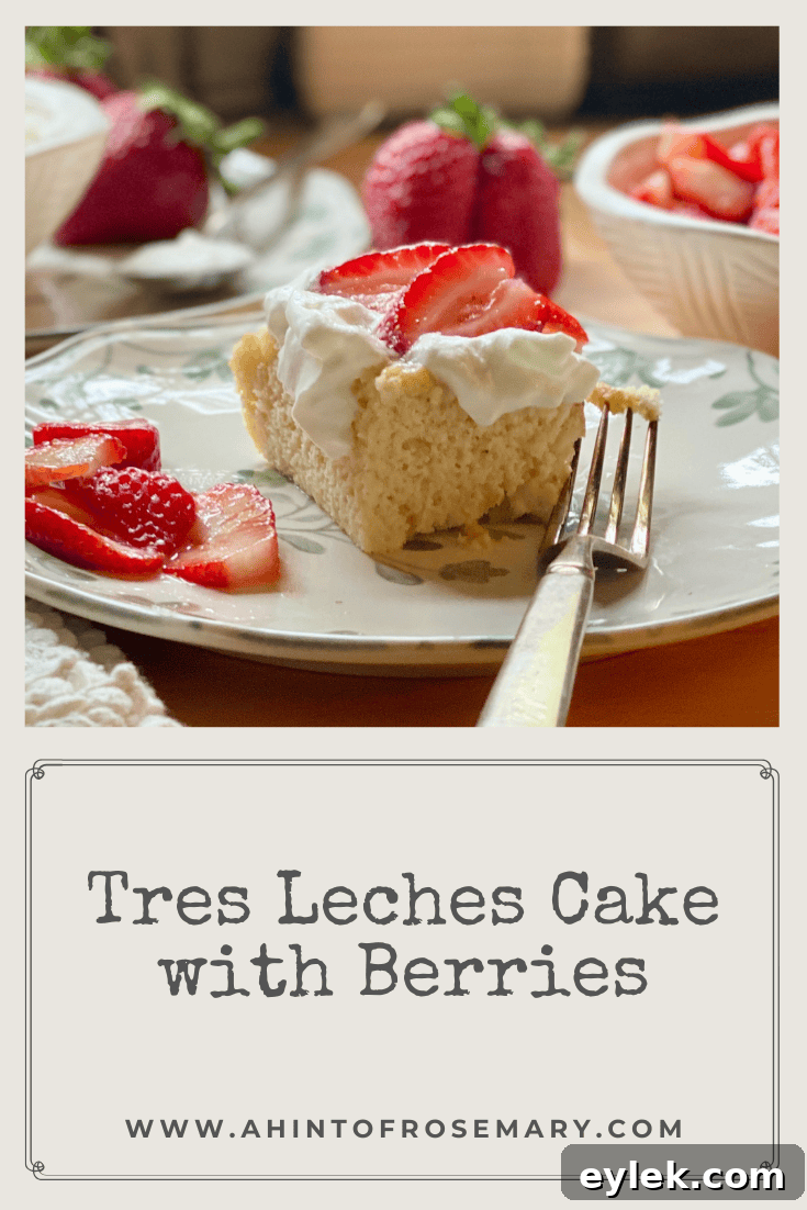 Tres Leches Cake with Berries