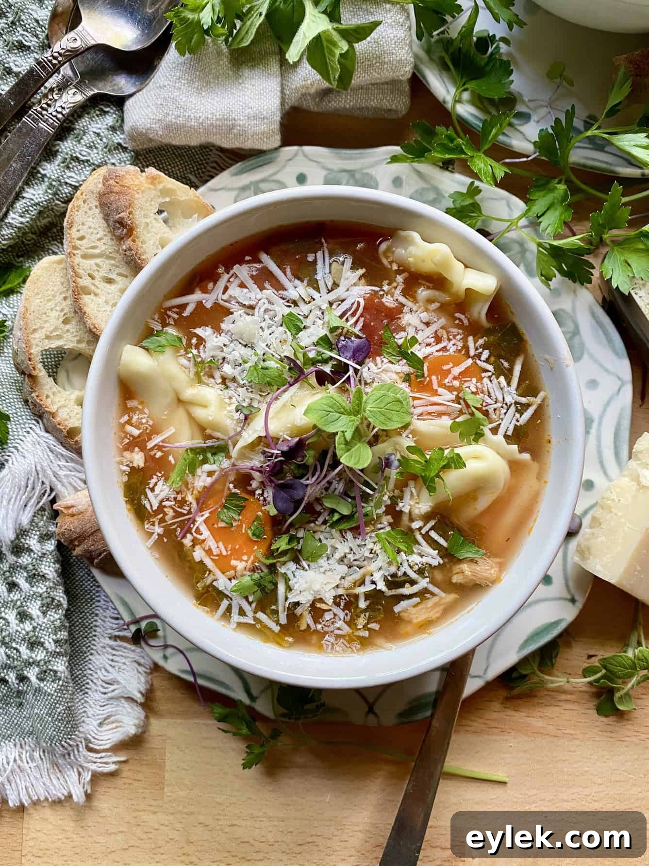 Chicken and Spinach Tortellini Soup Recipe 12 Tortellini Soup with Chicken & Spinach