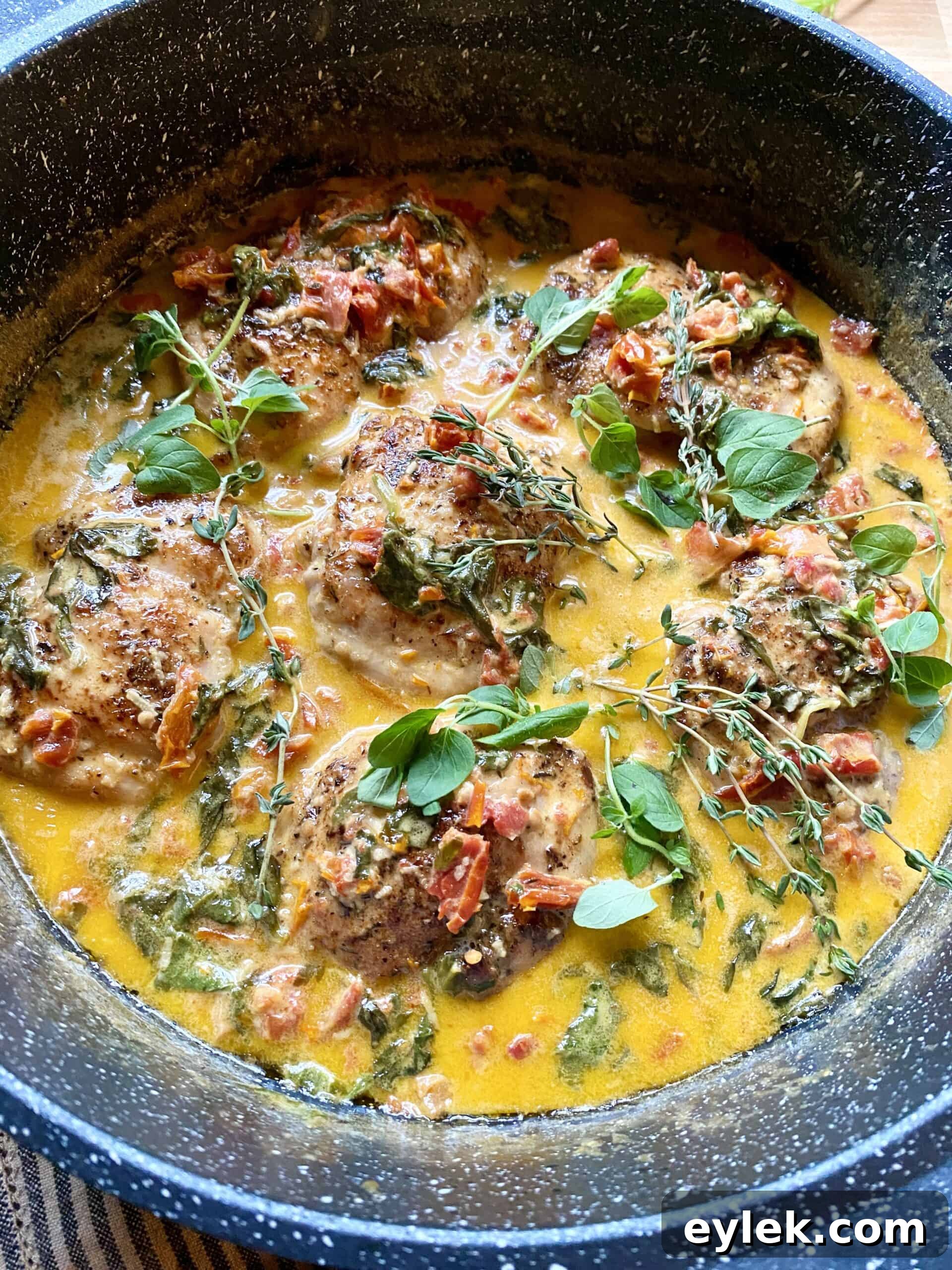 Tuscan Pan-Seared Chicken in Creamy Garlic Sauce 12 Chicken with Creamy Tuscan Pan Sauce